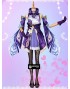 Simil Keqing Vestito Genshin Carnevale Cosplay Impact Anime Costume GENIMP02